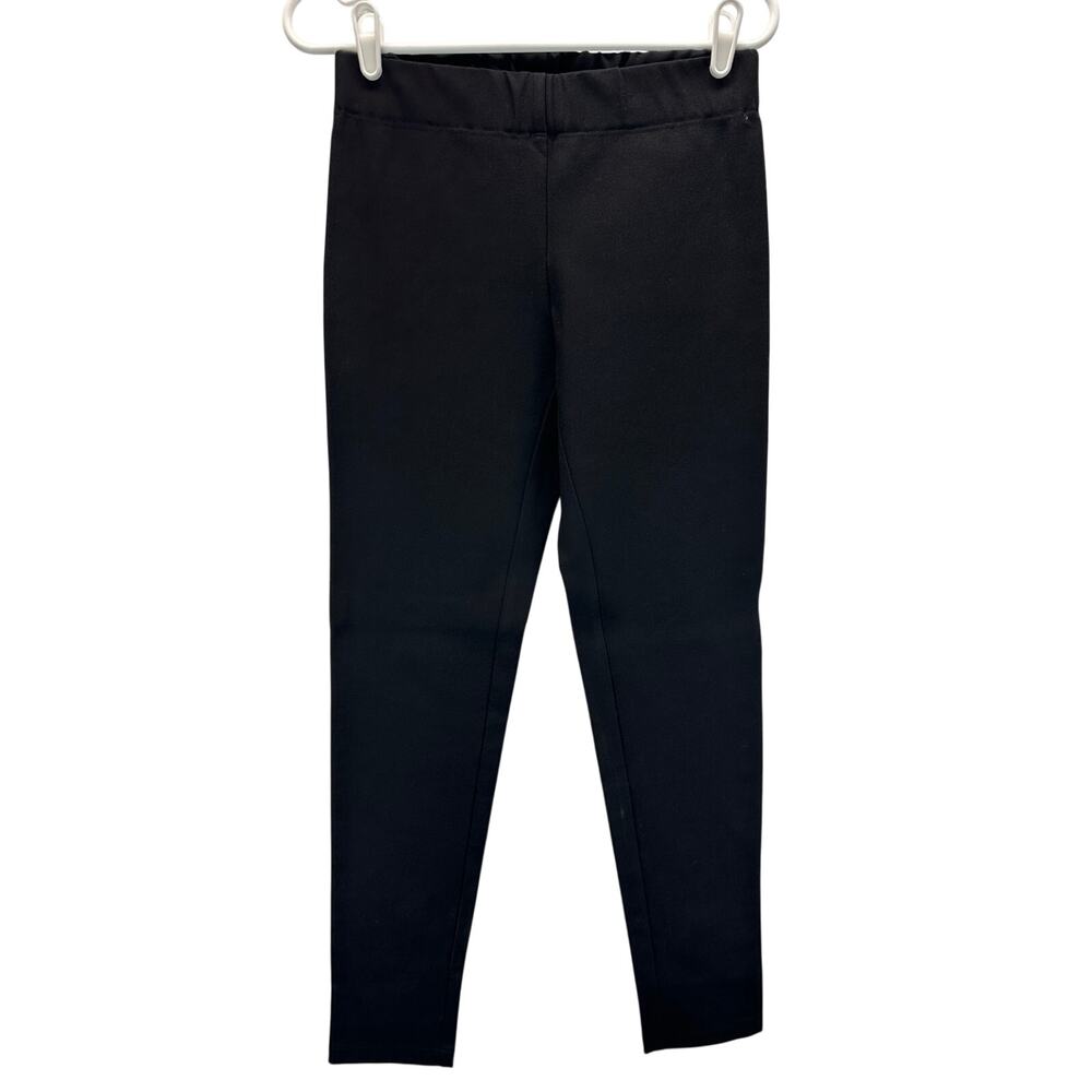 Joseph Gabardine Stretch Leggings luxury slim fit Pull On Trousers Black 40/8
